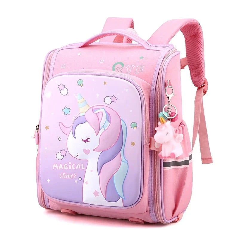 mochila menina unicornio escola