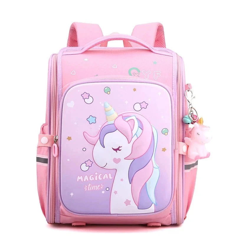 mochila menina unicornio escolar