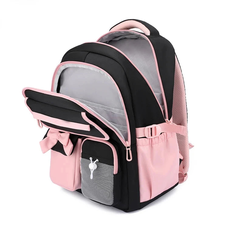 Mochila para Menina Laço e Pompom