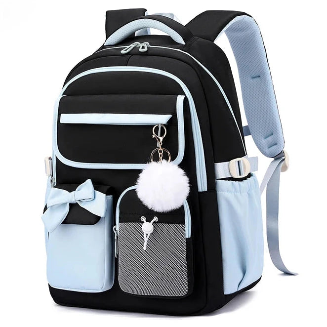 Mochila para Rapariga com Laço e Pompom