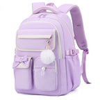 Mochila de Rapariga com Laço e Pompom
