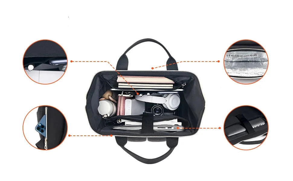 Mochila para Portátil e Térmica Feminina trabalho