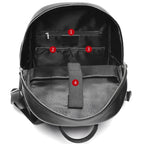 Mochila de Pele Preta