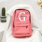 Mochila com Nome Personalizada Rosa primaria