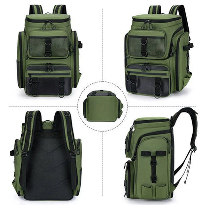 Mochila de Pesca com Suporte Canas