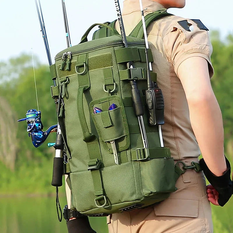 Mochila Pesca Suporte Canas