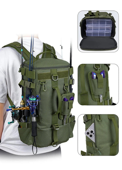 Mochilas Pesca Suporte para Canas