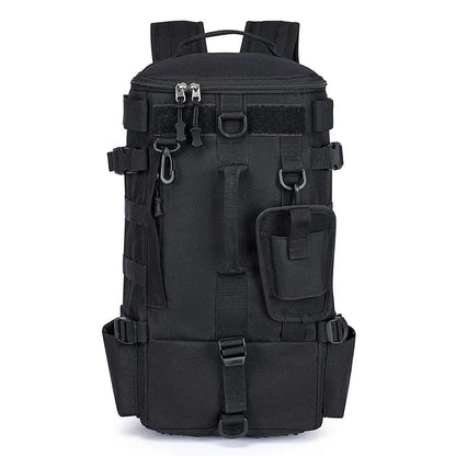 Mochila Pesca Suporte para Canas preta