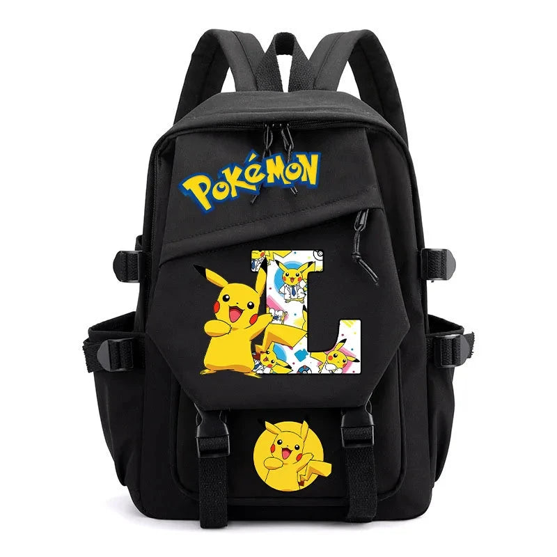 Mochila Pikachu com Letra L