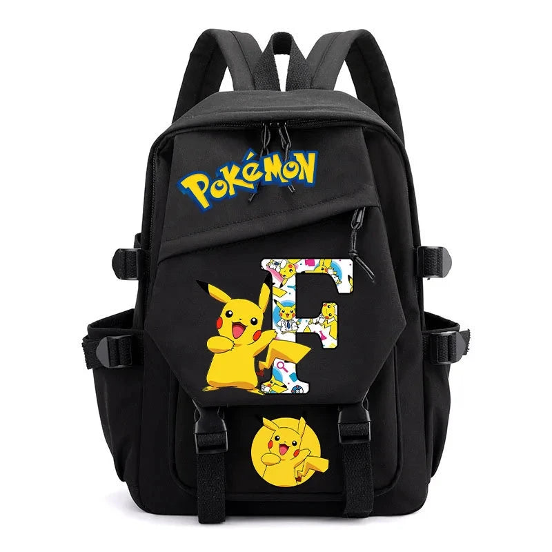 Mochila Pikachu com Letra F