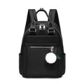mochila com pompom preta