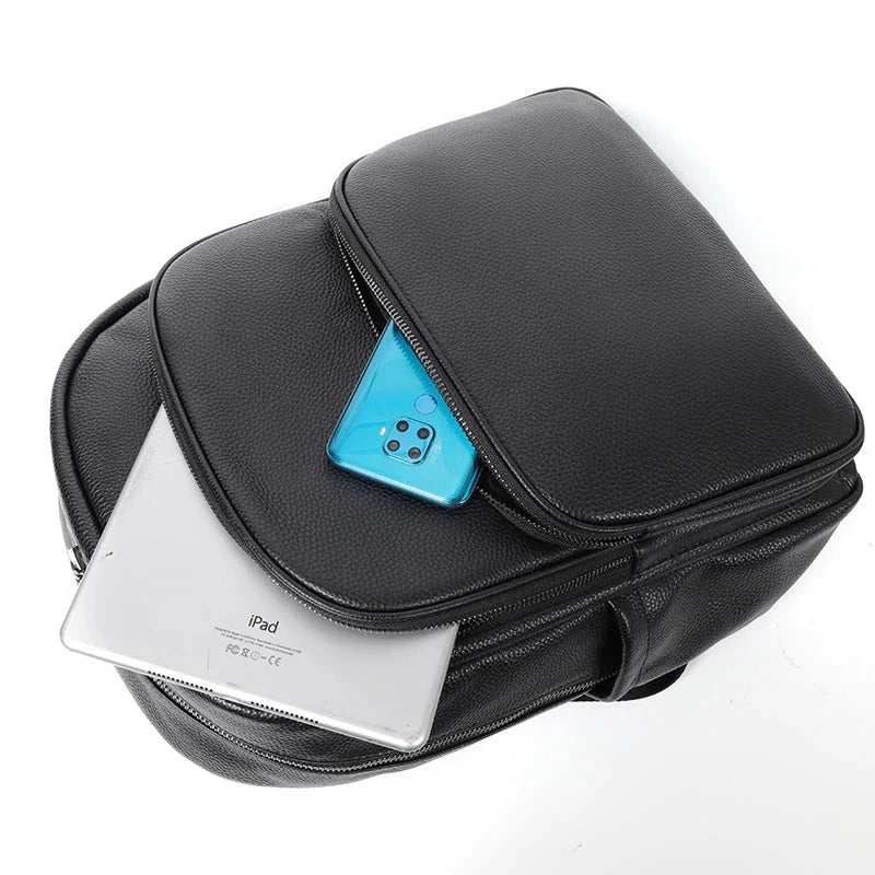 Mochila de Pele Preta