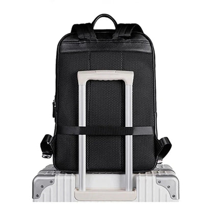 Mochila Preta Pele viagem