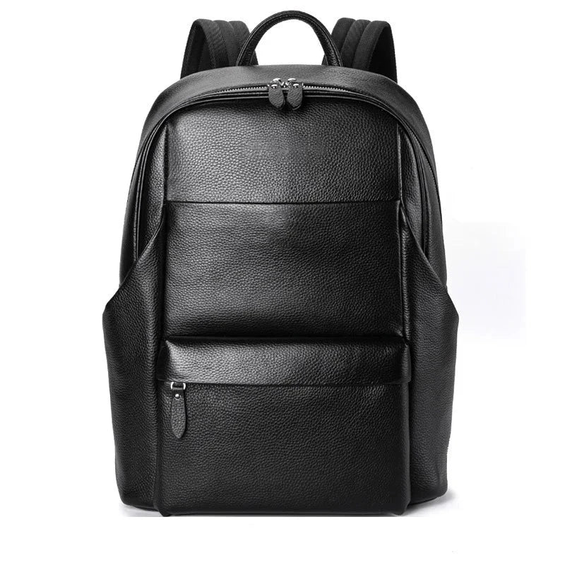 Mochila Preta Pele couro