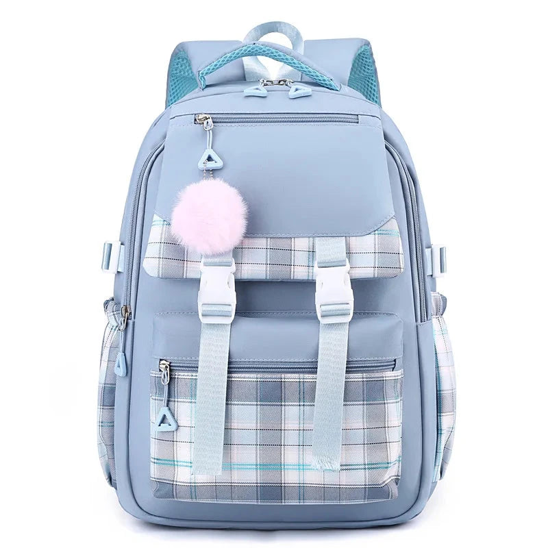 Mochila Rapariga Escolar Pompom