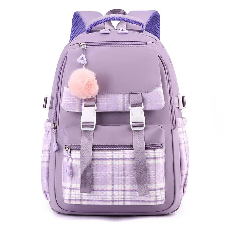 Mochilas Escolares Rapariga com Pompom
