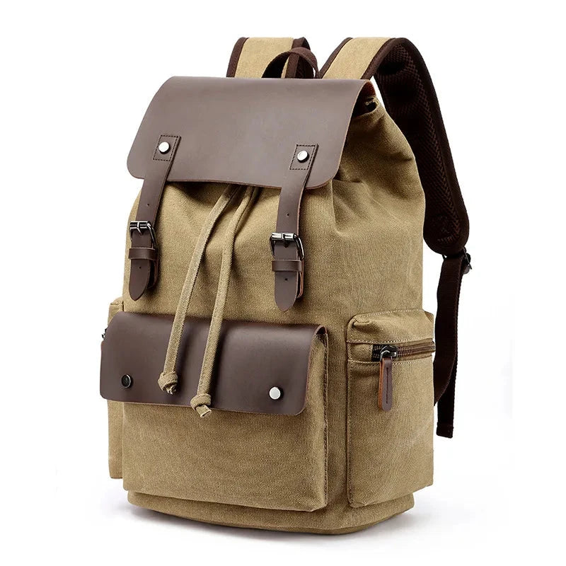 Mochila vintage em Lona Retro