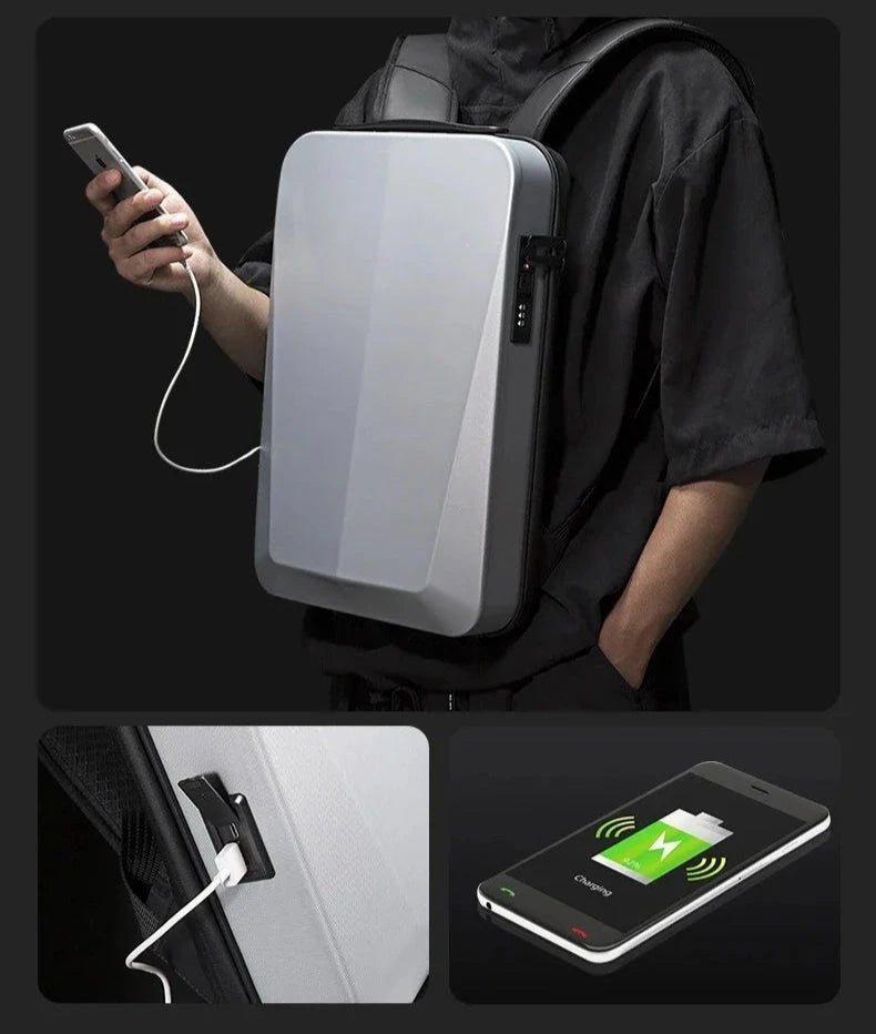 Mochila usb Rígida Anti-Roubo para Portátil 15.6