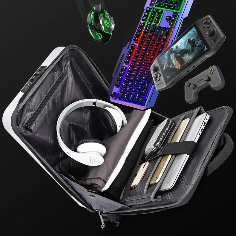 Mochila Rígida Anti Roubo Portátil 15.6 gaming