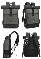 mochila impermeavel roll top urban