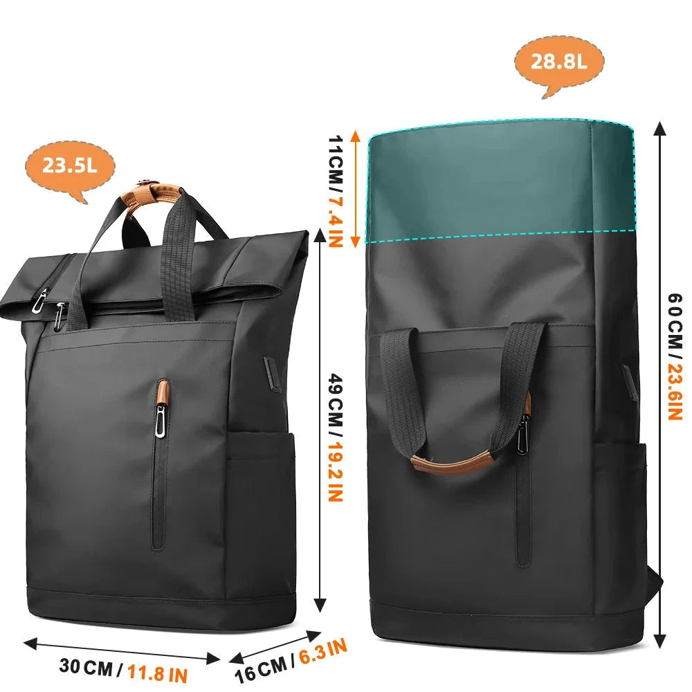 Mochila Impermeável Rolltop preto