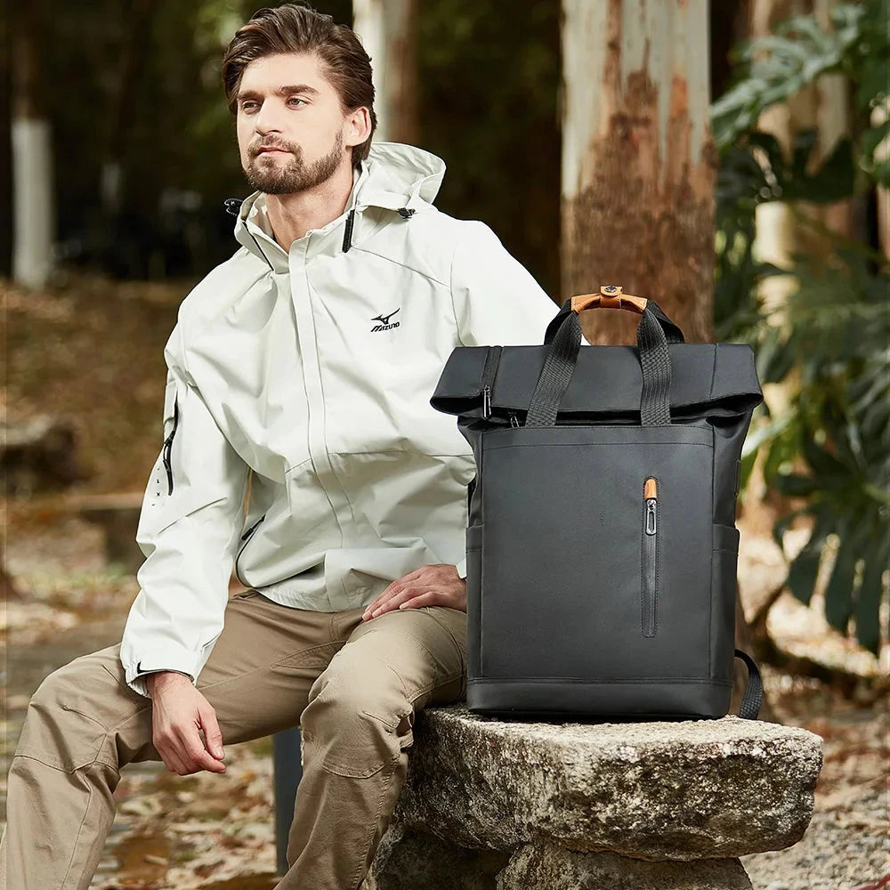 Mochila Rolltop Impermeável homem