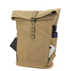 mochila roll top lona