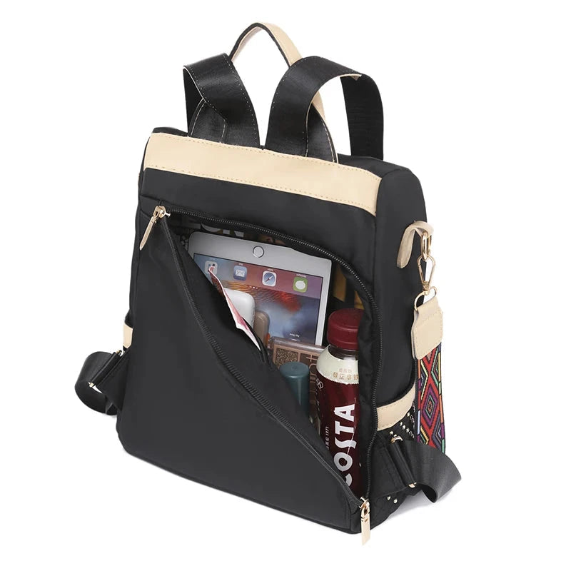 Mochila Senhora Anti-Roubo com Fecho Escondido
