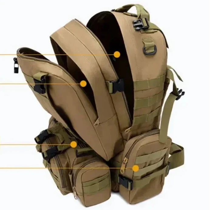 grande Mochila Tática Militar 55L