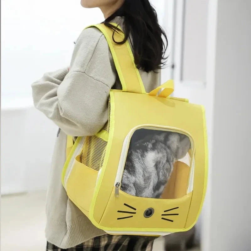 mochila transportadora de gato