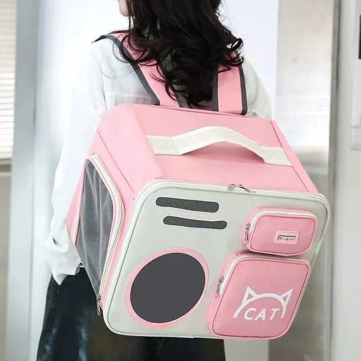 mochila transportadora para gato grande