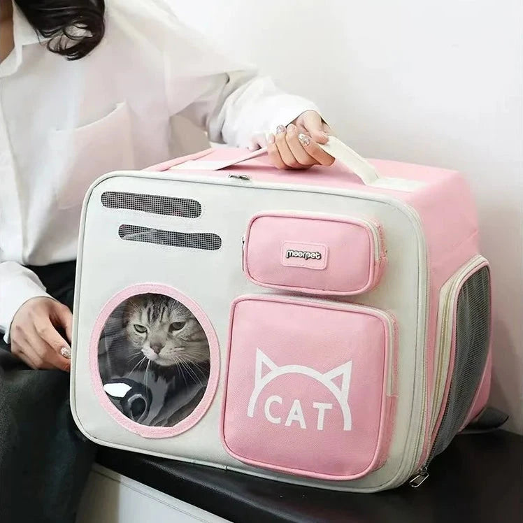 mochila transportadora gatos grandes