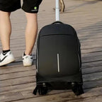mochila trolley adulto anti roubo para portatil 18 preta