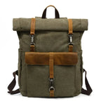 Mochila Vintage Lona de couro