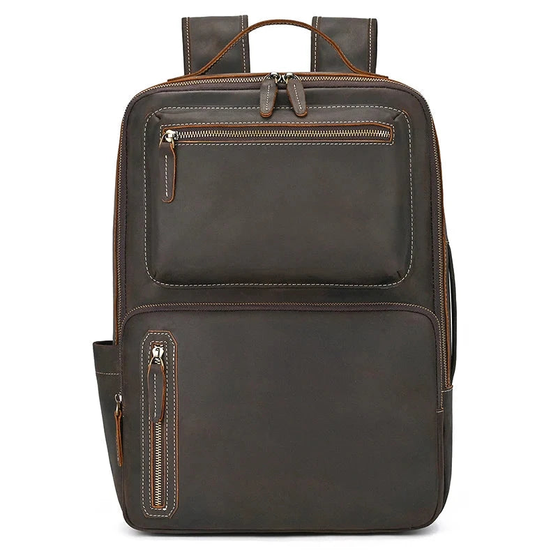 Mochila Vintage Couro Masculina