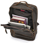 Mochila Vintage em Couro Masculina pele