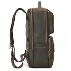 Mochila Vintage em Couro Masculina marrom