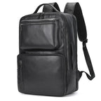 Mochila preta Vintage em Couro Masculina