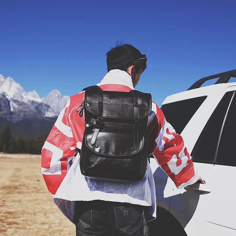 mochila vintage estilo carteiro homem