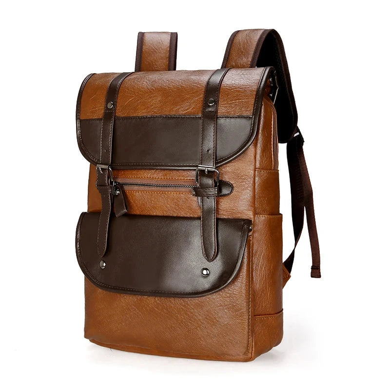 mochila vintage estilo carteiro castanho