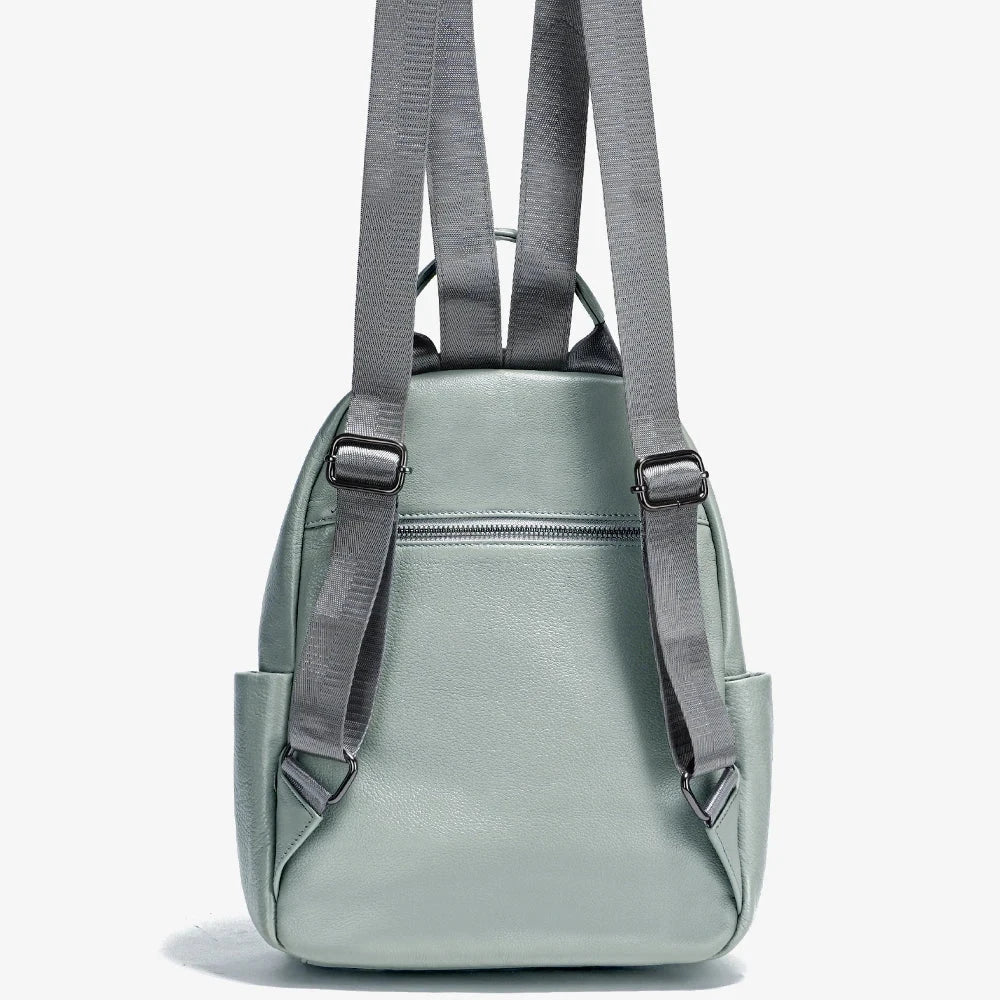 Pequena Mochila pele Feminina