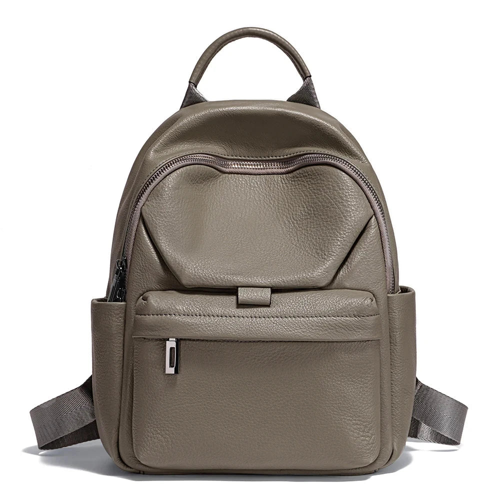 Pequena Mochila em pele Feminina elegante