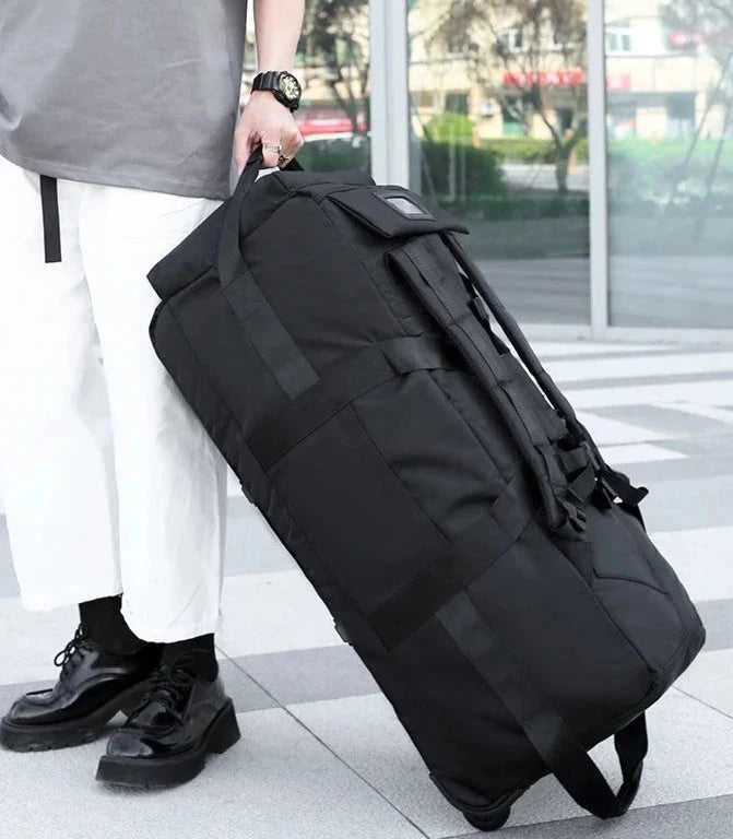 saco mochila rodas viagem homem